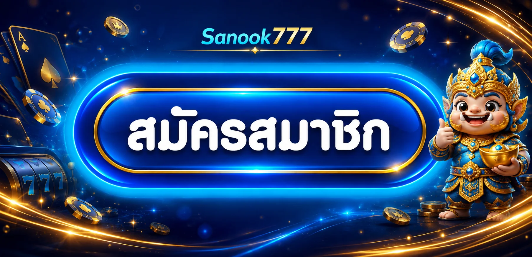 แบนเนอร์สมัครสมาชิกผ่าน Sanook777 ทางเข้า